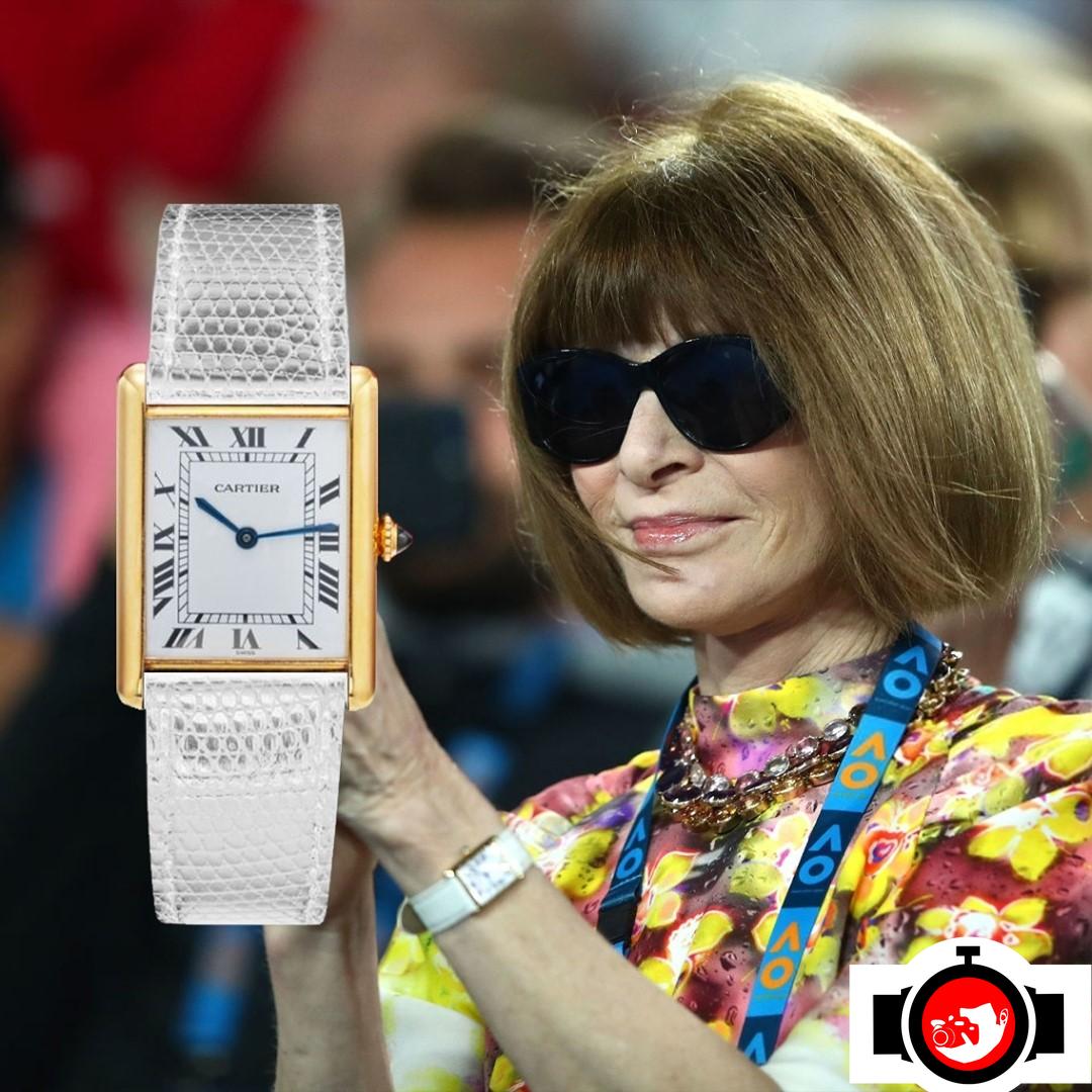 writer Anna Wintour spotted wearing a Cartier 