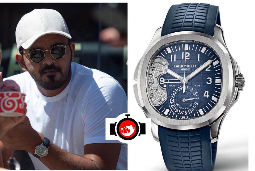 Exploring Joaan Bin Hamad Al Thani's Impressive Watch Collection: The Advanced Research Patek Philippe Aquanaut Travel Time in 18KT White Gold 