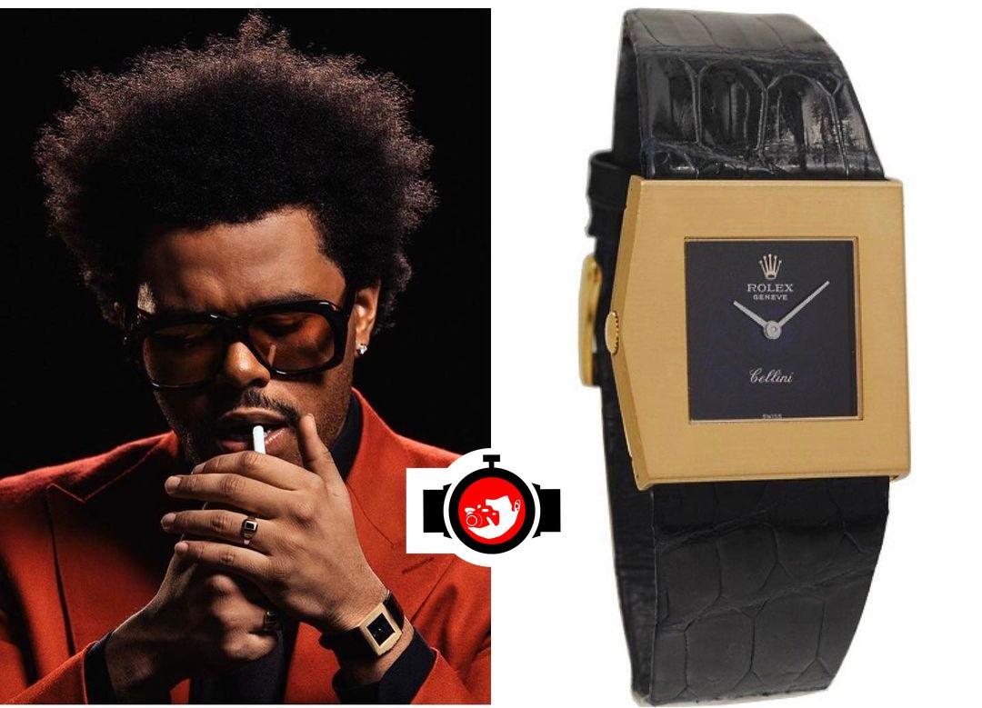 singer The Weeknd spotted wearing a Rolex 5544