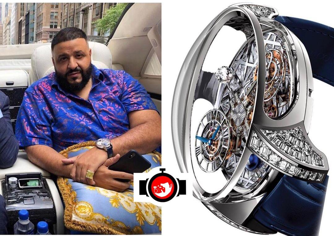 musician DJ Khaled spotted wearing a Jacob & Co AT800
