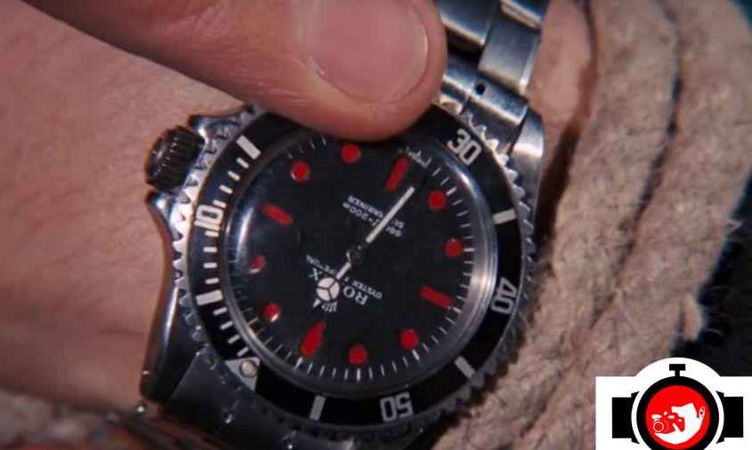 actor Roger Moore spotted wearing a Rolex 5513