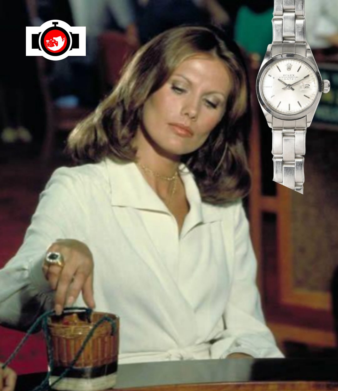 Maud Adams Wearing Rolex Datejust in The Man with the Golden Gun (1974)