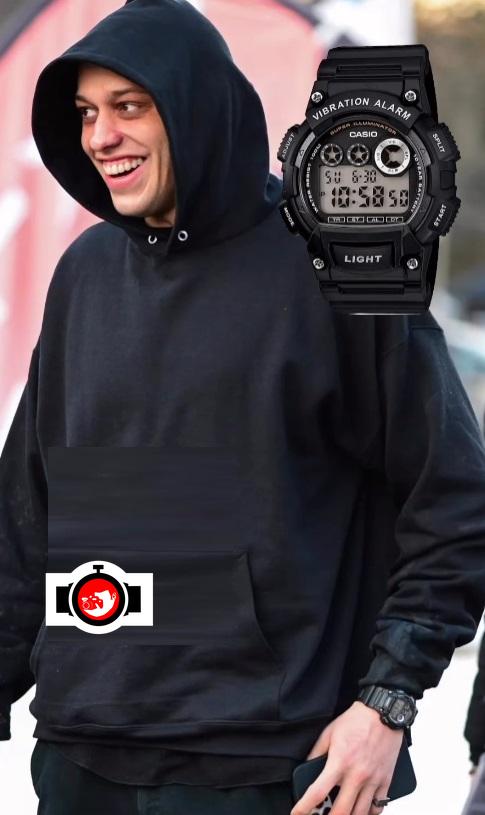 comedian Pete Davidson spotted wearing a Casio 