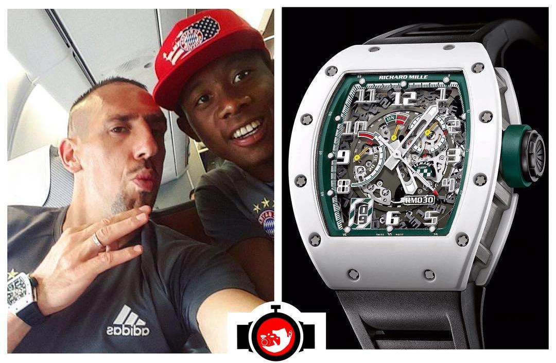 footballer Franck Ribéry spotted wearing a Richard Mille RM30