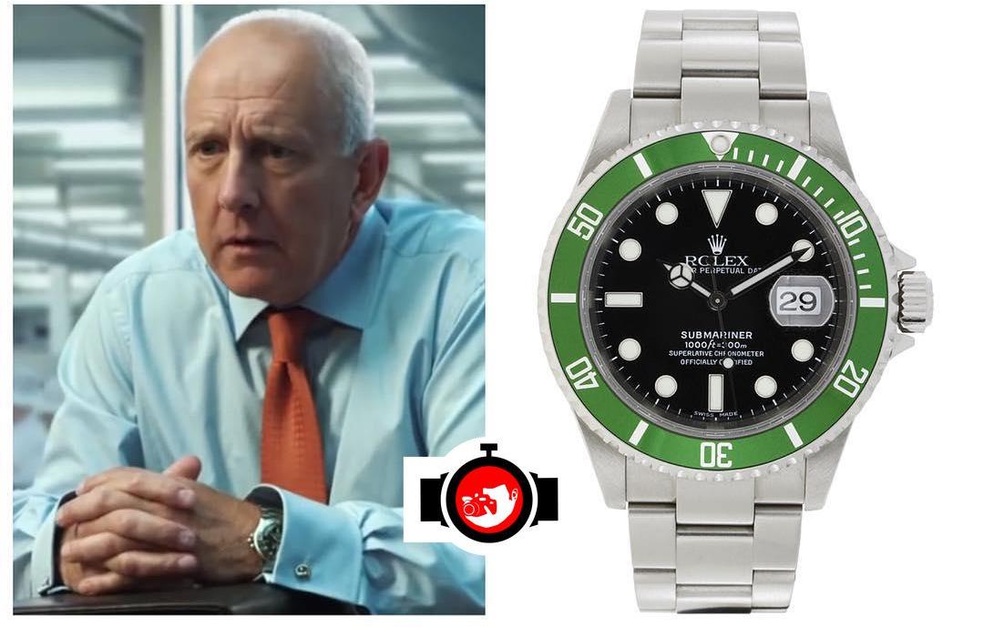 business man Jonathan Warburton spotted wearing a Rolex 16610LV