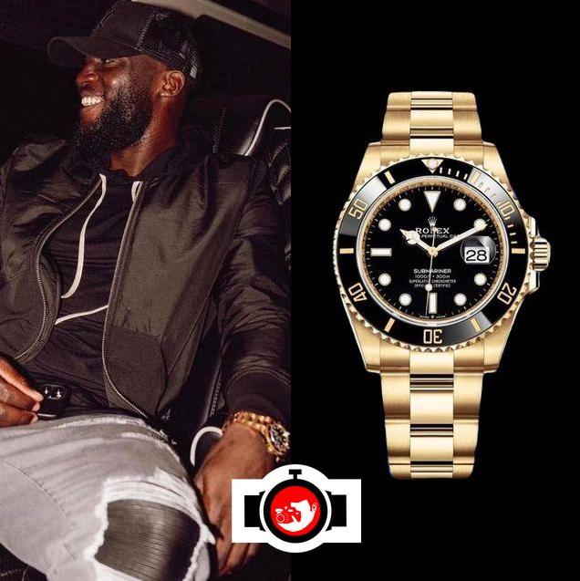 footballer Romelu Lukaku spotted wearing a Rolex 