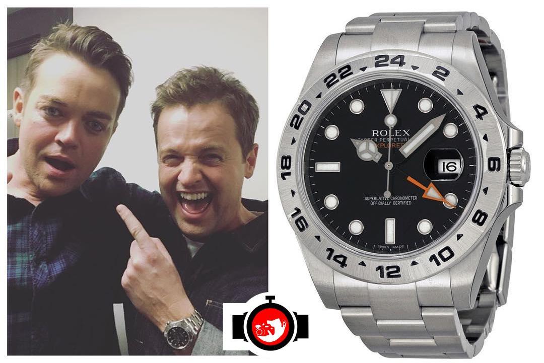 television presenter Declan Donnelly spotted wearing a Rolex 216570