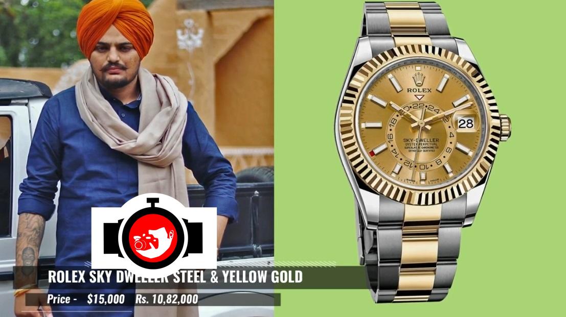 rapper Sidhu Moose Wala spotted wearing a Rolex 