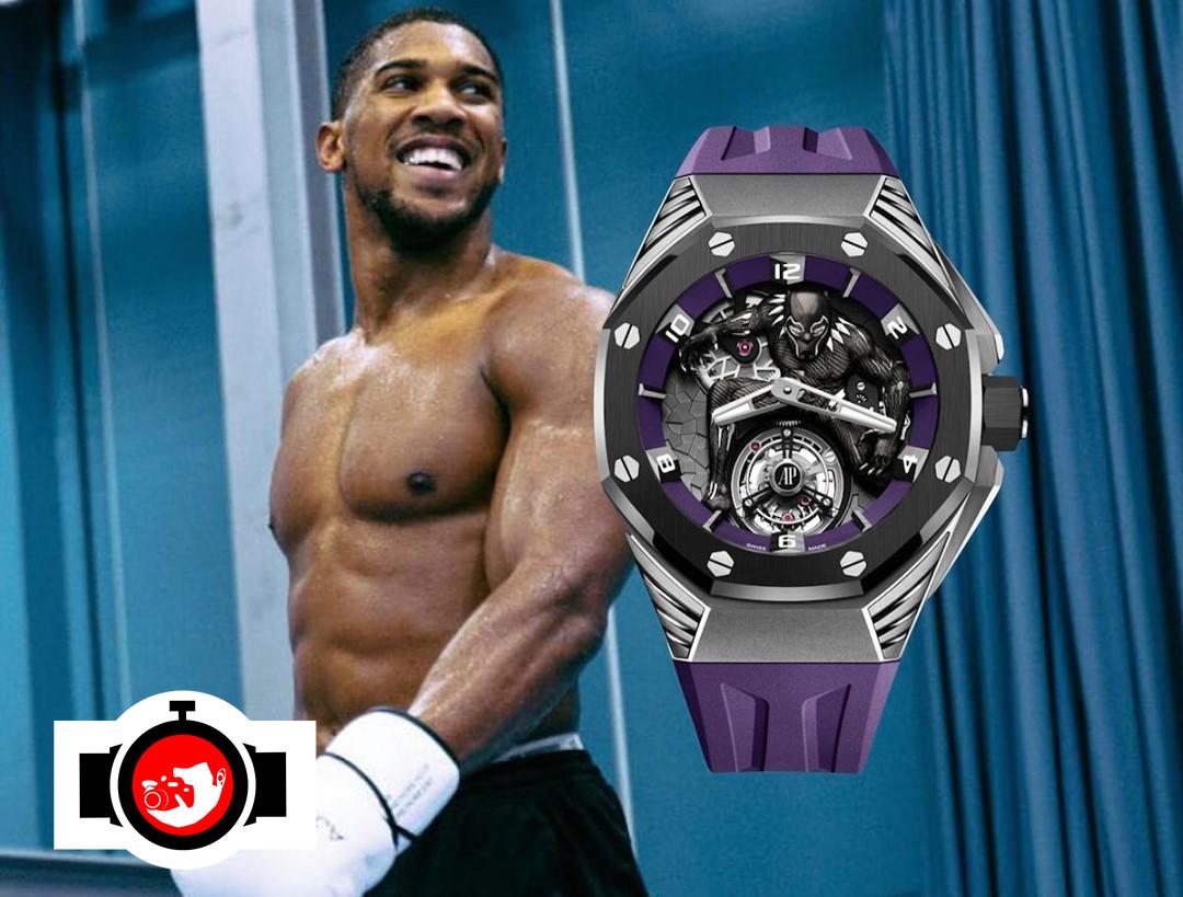 boxer Anthony Joshua spotted wearing a Audemars Piguet 