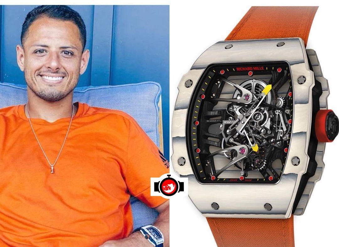 footballer Javier Chicharito Hernández spotted wearing a Richard Mille RM27-02