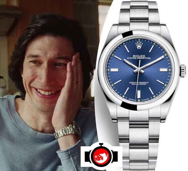 actor Adam Driver spotted wearing a Rolex 114300