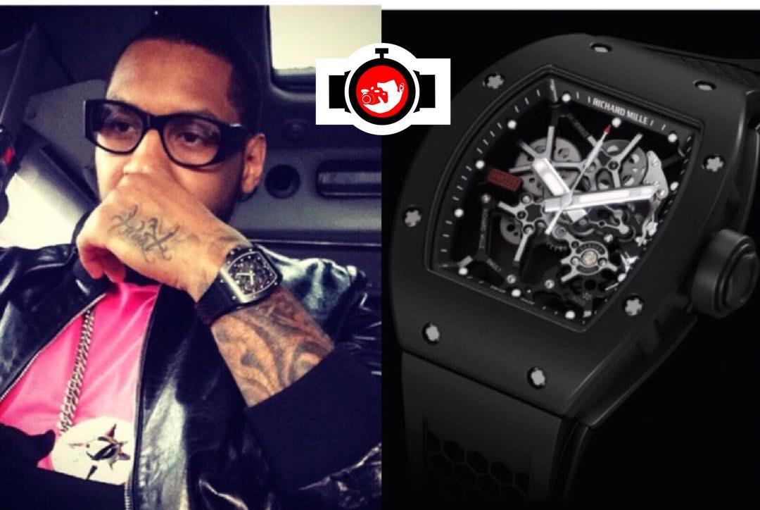 basketball player Carmelo Anthony spotted wearing a Richard Mille RM35
