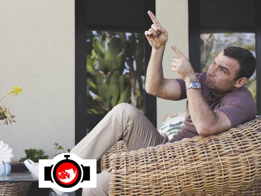 actor Liev Schreiber spotted wearing a Omega 