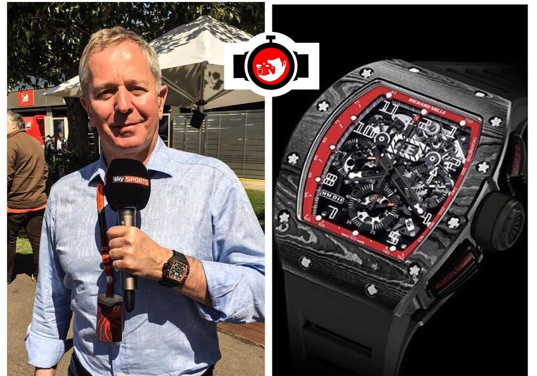 pilot Martin Brundle spotted wearing a Richard Mille RM11