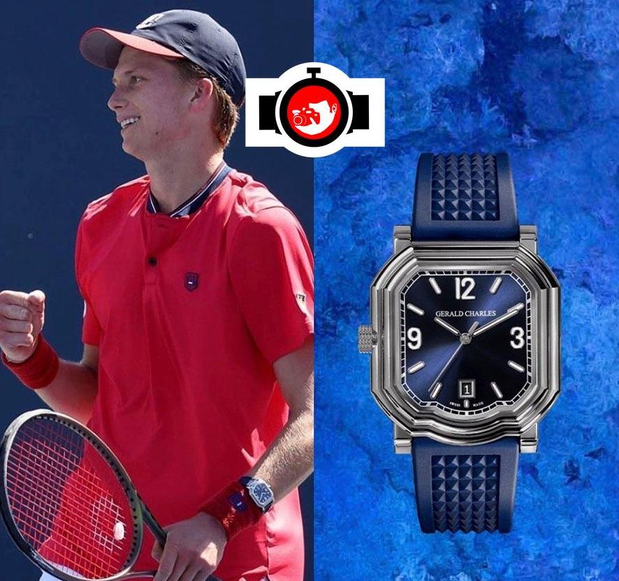 tennis player Jenson Brooksby spotted wearing a Gerald Charles GC2.0-TX-TN-01
