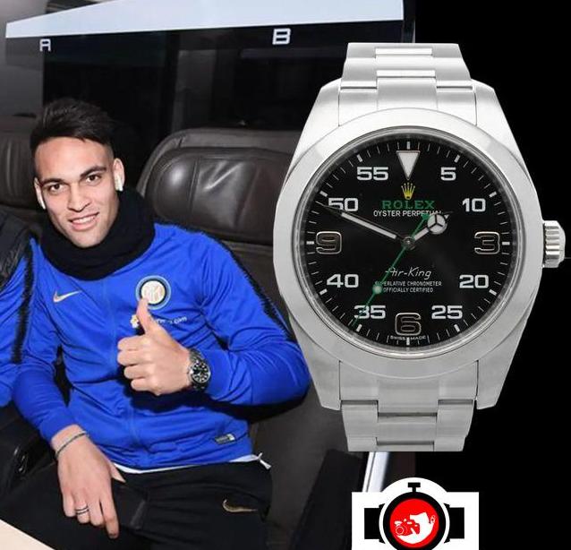 footballer Lautaro Martínez spotted wearing a Rolex 116900