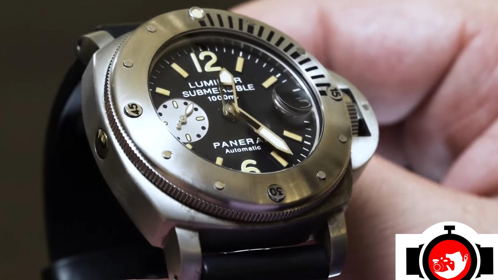 actor Russell Crowe spotted wearing a Panerai 