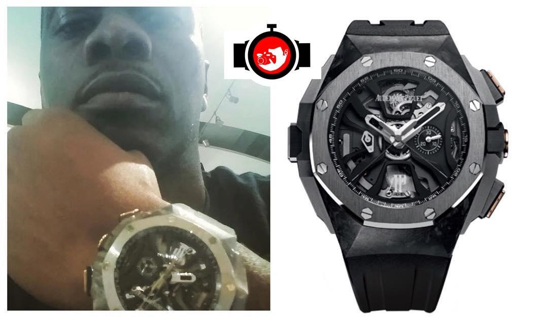 rapper Pras Michel spotted wearing a Audemars Piguet 26221FT