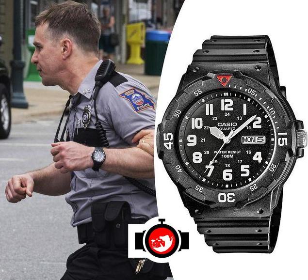 actor Sam Rockwell spotted wearing a Casio MRW200