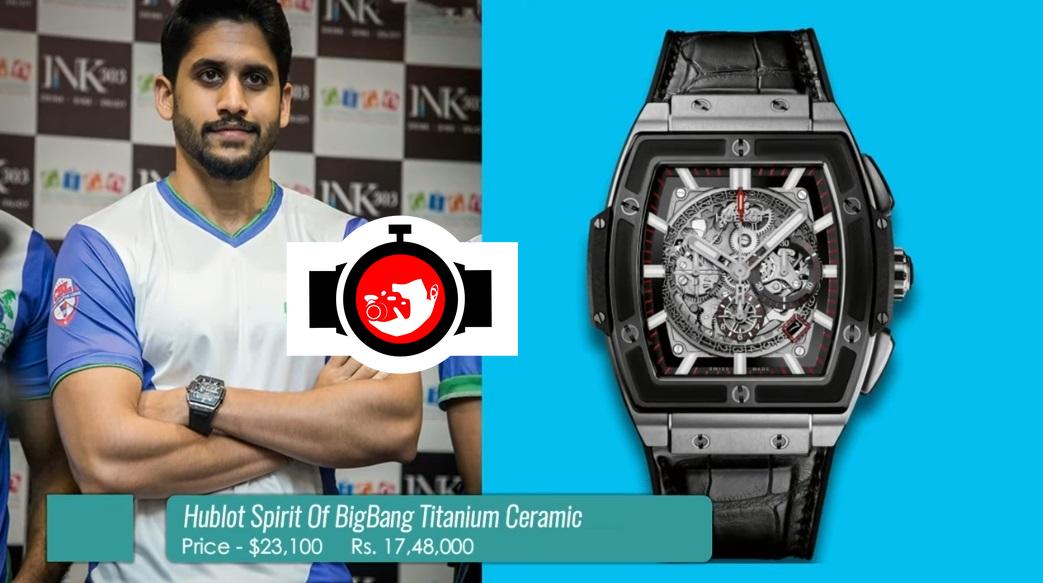 A Closer Look at Naga Chaitanya's Luxury Watch Collection: Hublot Spirit Of Big Bang Titanium Ceramic