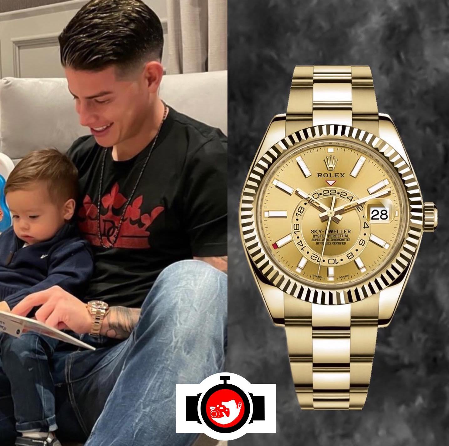 footballer James Rodriguez spotted wearing a Rolex 326938
