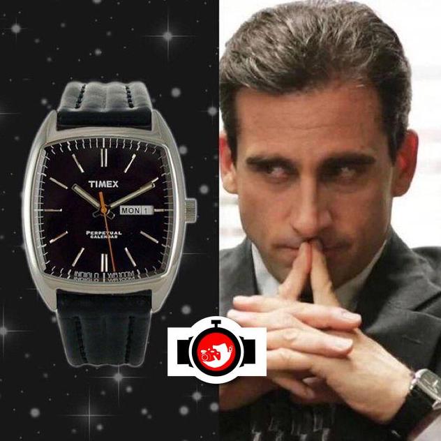 actor Steve Carell spotted wearing a Timex T2D611