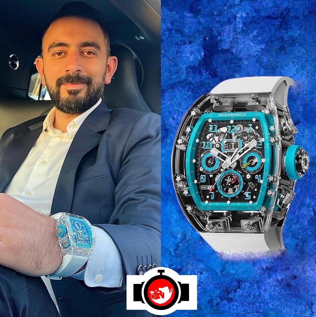 business man Karim Haddad spotted wearing a Richard Mille RM11