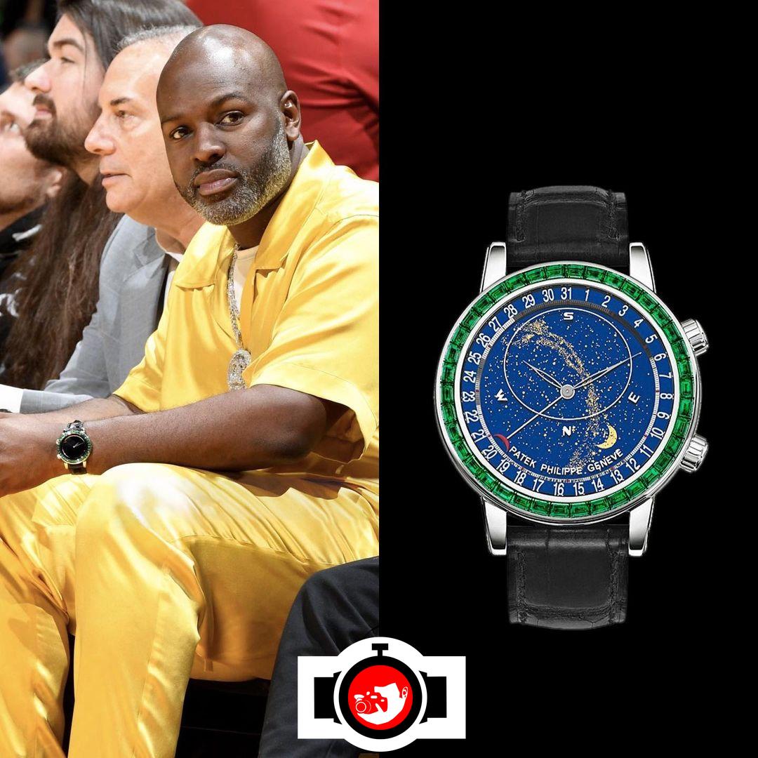 influencer Corey Gamble spotted wearing a Patek Philippe 6104/13P