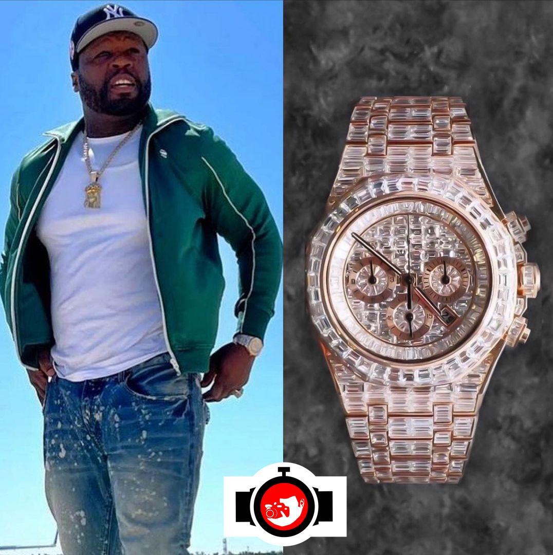rapper 50 Cent spotted wearing a Audemars Piguet 26331ST