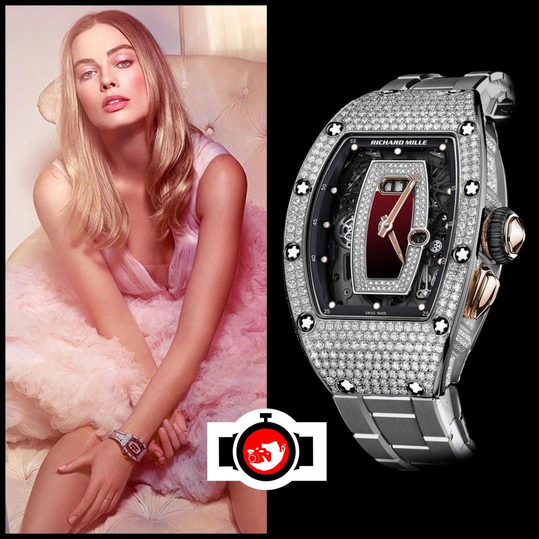 actor Margot Robbie spotted wearing a Richard Mille RM37