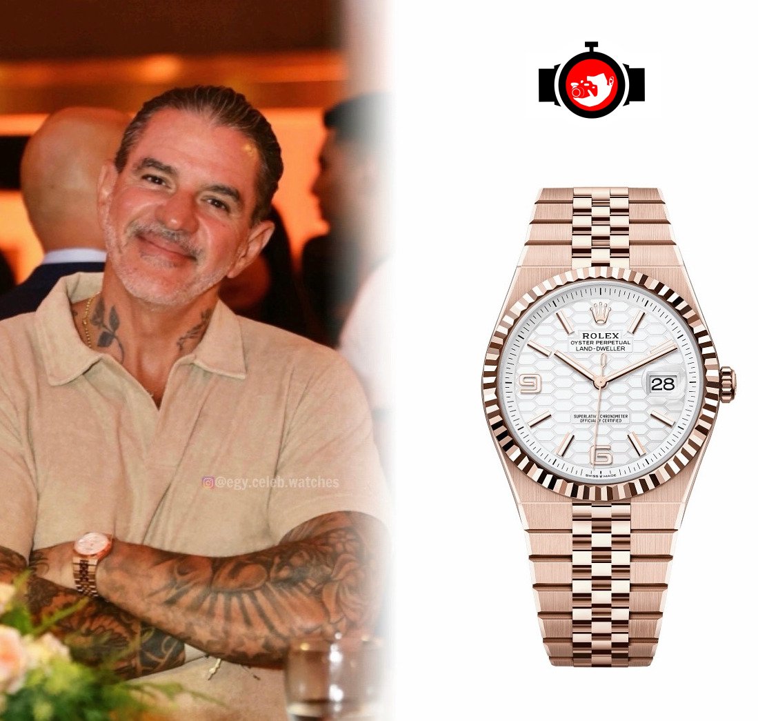 Egyptian Businessman Ayman Baky Spotted Wearing Rolex Datejust 40 in Rose Gold