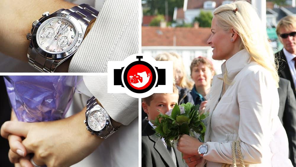 royal Mette Marit spotted wearing a Rolex 