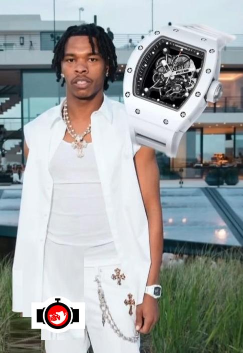 rapper Lil Baby spotted wearing a Richard Mille RM 55