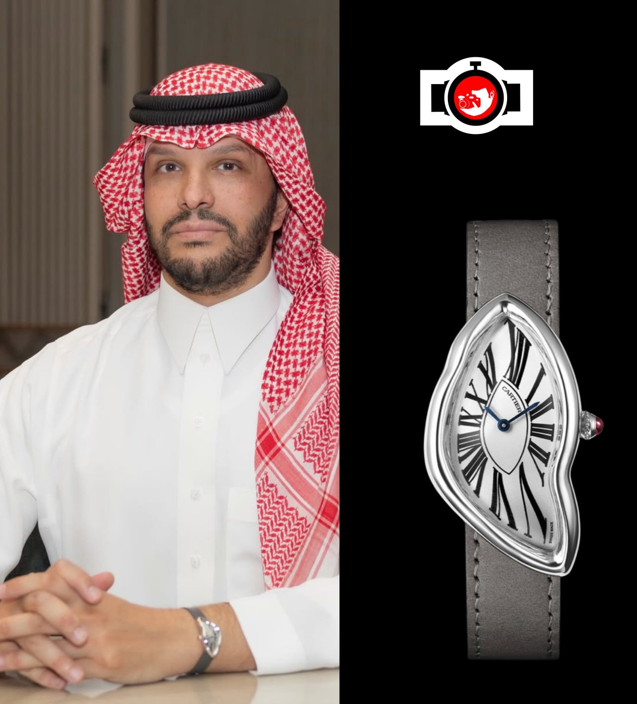 entrepreneur Ramzen spotted wearing a Cartier WGCH0050
