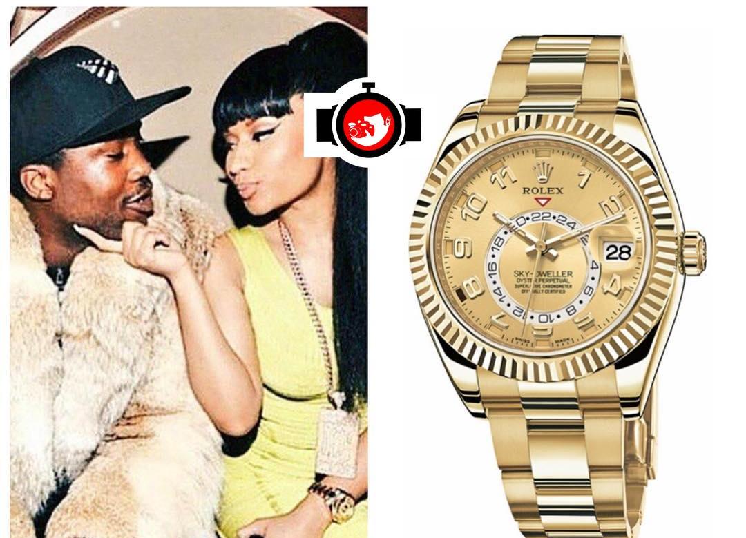 rapper Nicki Minaj spotted wearing a Rolex 