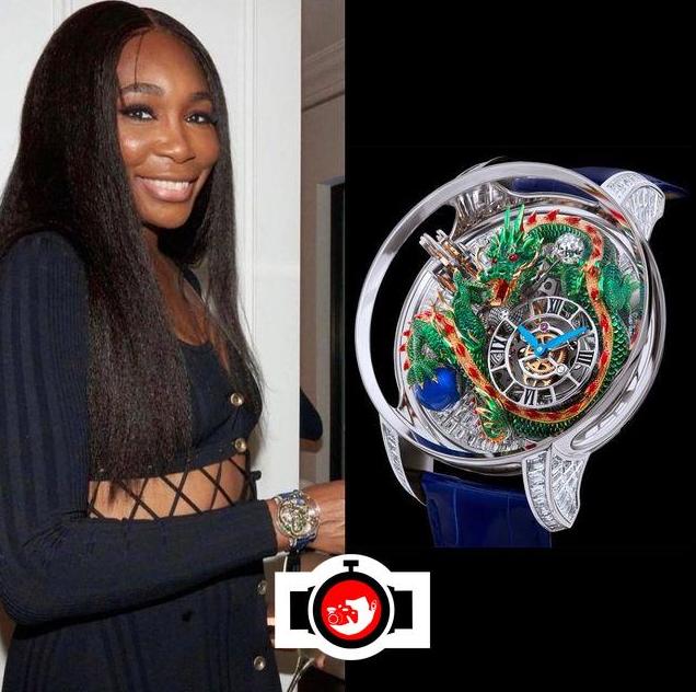 Tennis Player Venus Williams spotted wearing a Jacob & Co 