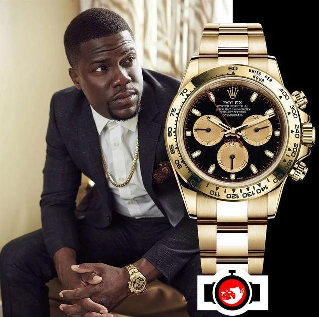 comedian Kevin Hart spotted wearing a Rolex 
