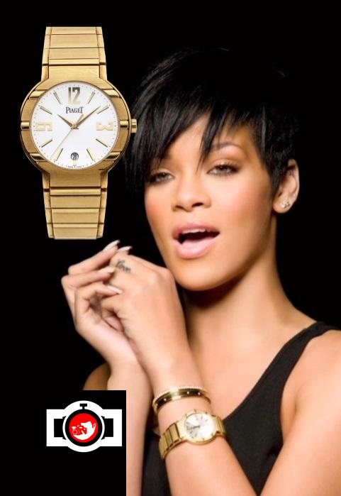 singer Rihanna spotted wearing a Piaget 