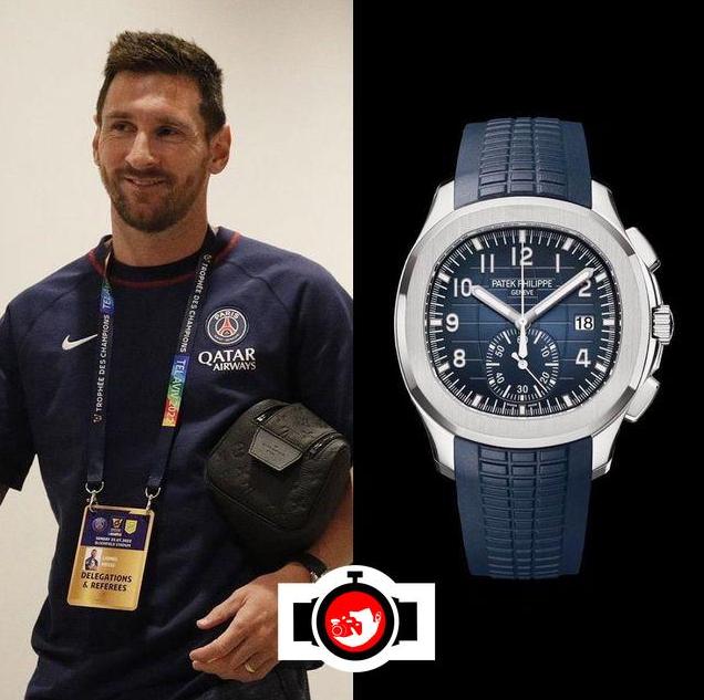 footballer Lionel Messi spotted wearing a Patek Philippe 5968G
