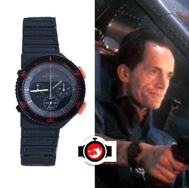 actor Lance Henriksen spotted wearing a Seiko 7A28-6000