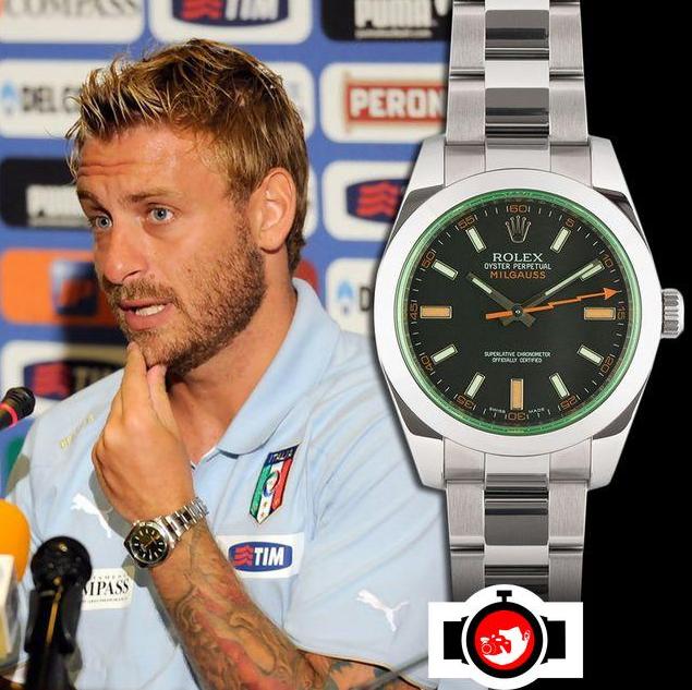 footballer Daniele De Rossi spotted wearing a Rolex 116400