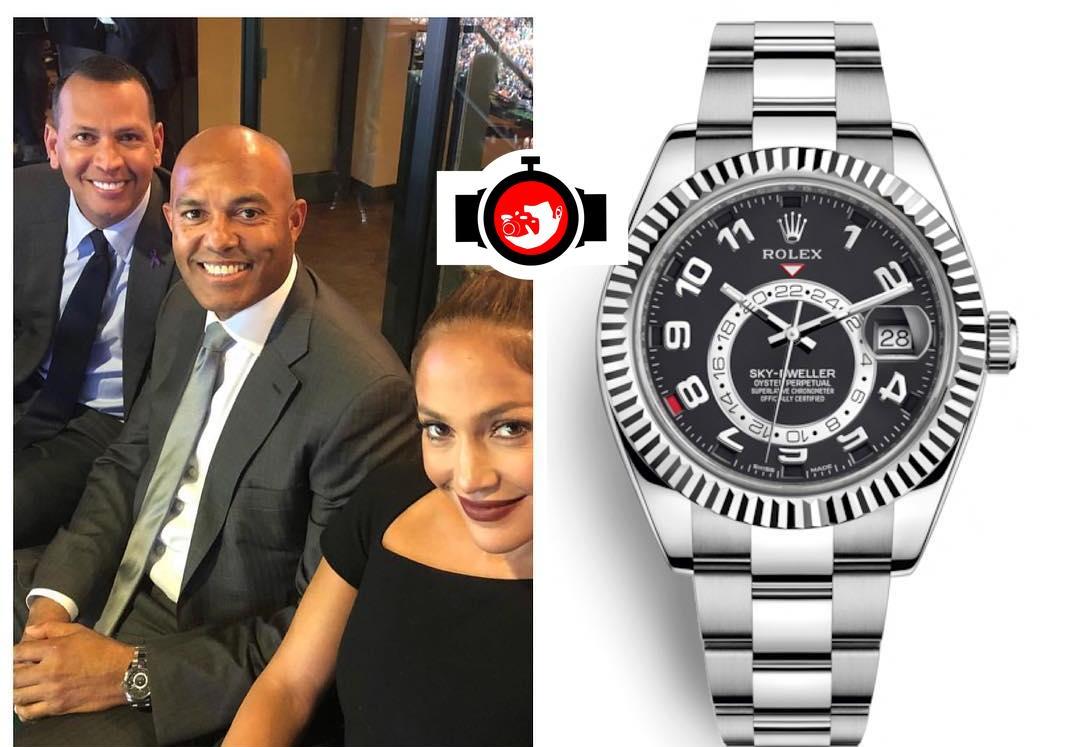 baseball player Mariano Rivera spotted wearing a Rolex 326939