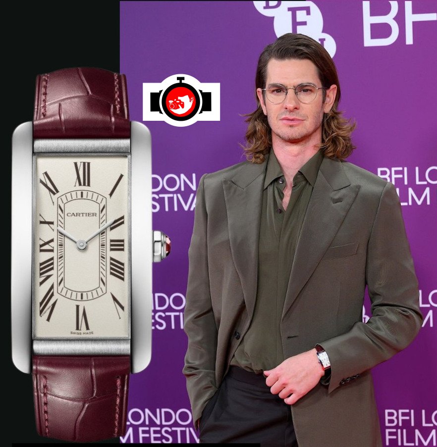 actor Andrew Garfield spotted wearing a Cartier W2620071