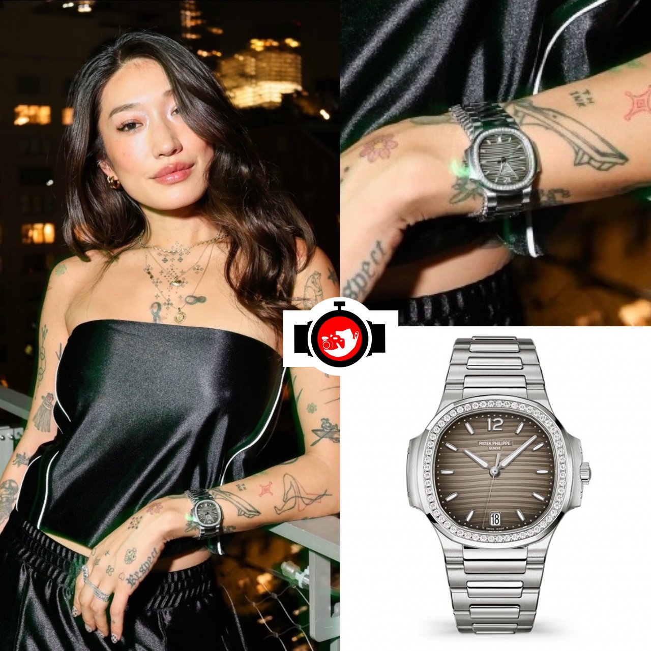 influencer Peggy Gou spotted wearing a Patek Philippe 7118/1200A-011