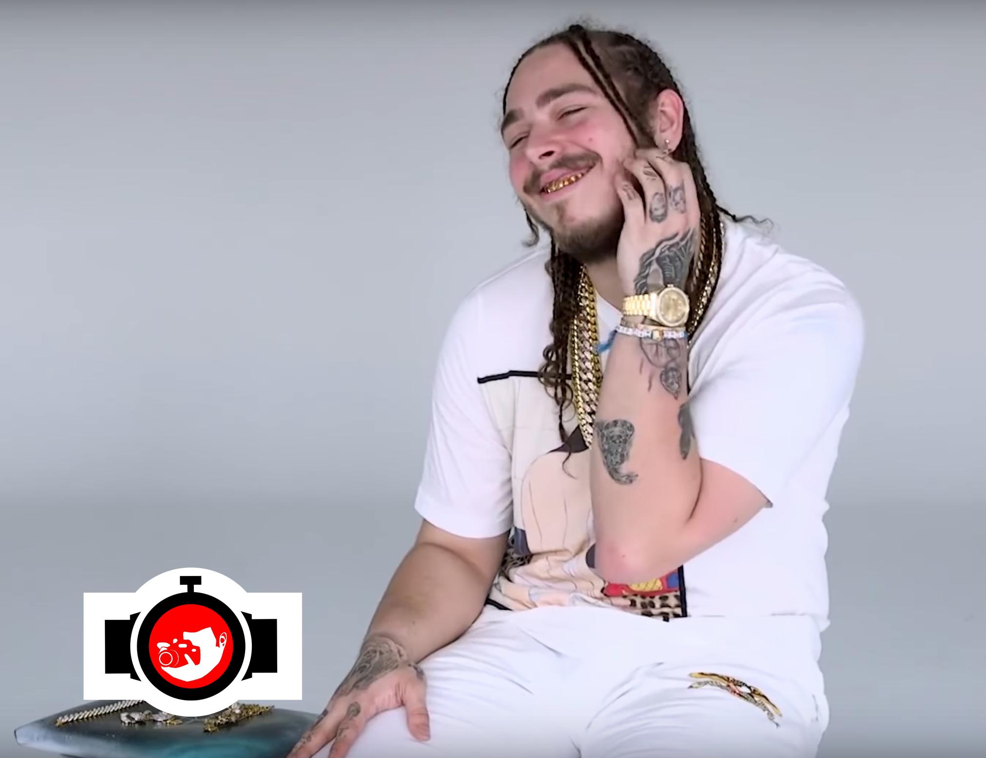 singer Post Malone spotted wearing a Rolex 