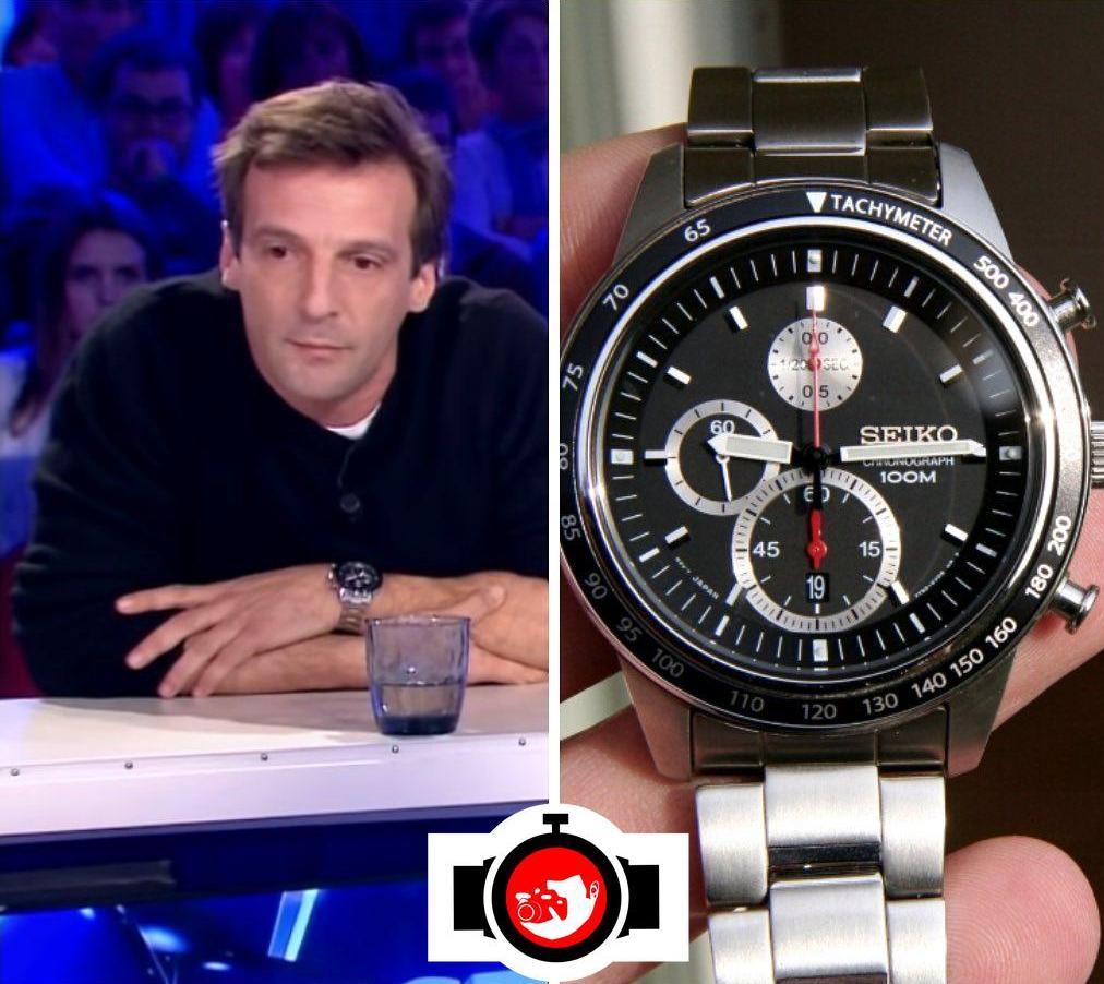 film director Mathieu Kassovitz spotted wearing a Seiko SNDD85P1