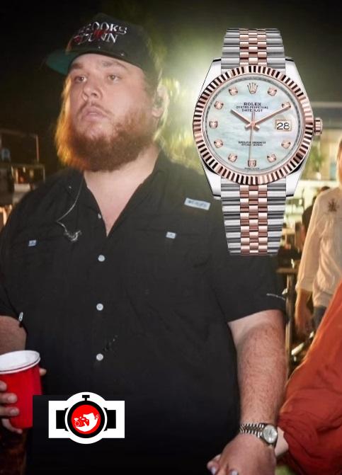 singer Luke Combs spotted wearing a Rolex 