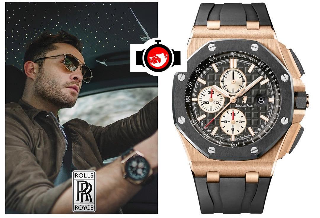 actor Ed Westwick spotted wearing a Audemars Piguet 26401RO