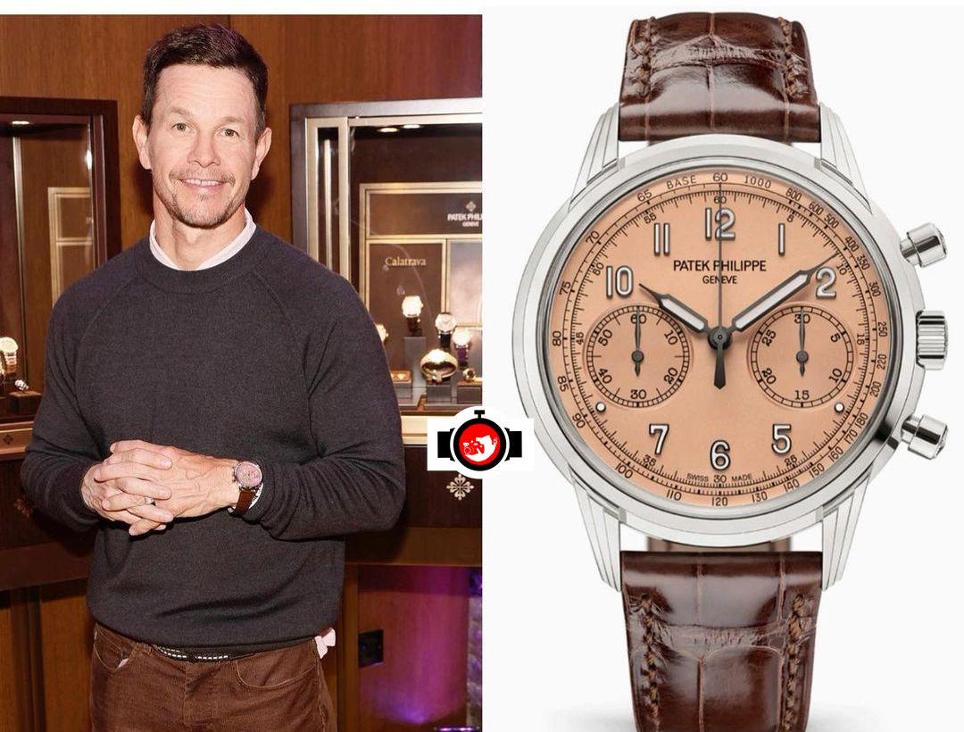 actor Mark Wahlberg spotted wearing a Patek Philippe 5172G