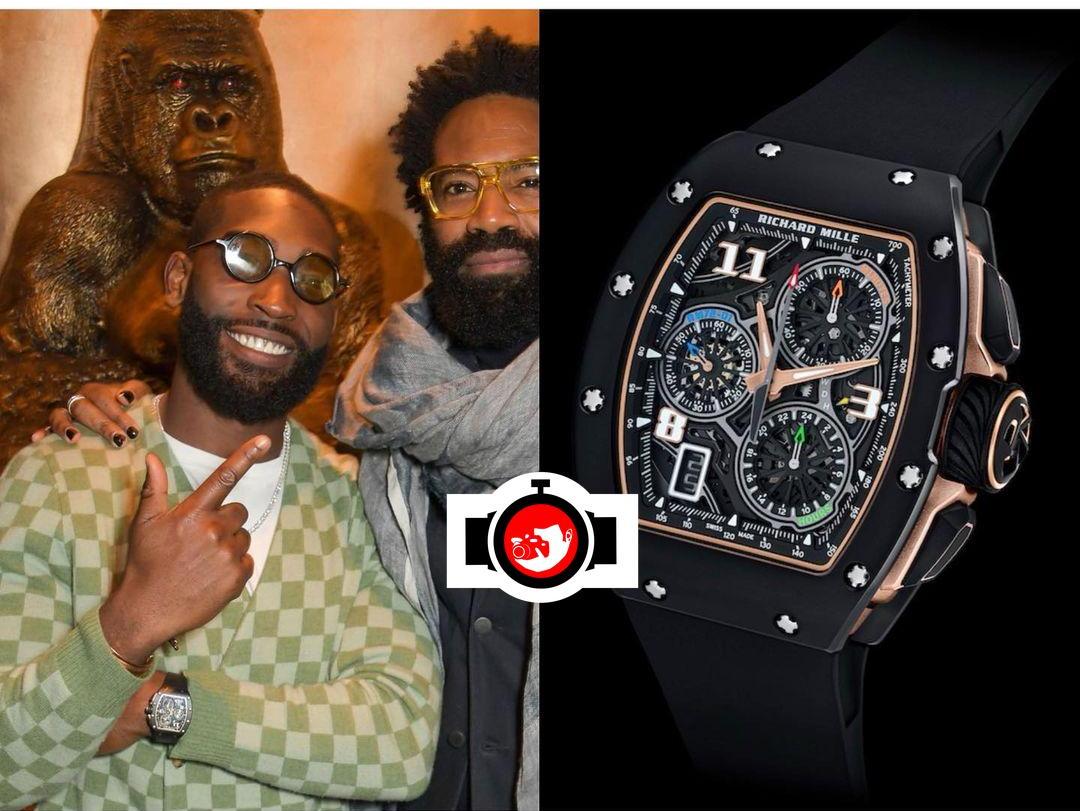 rapper Tinnie Tempah spotted wearing a Richard Mille RM72-01